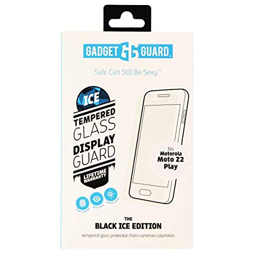 Gadget Guard Black Ice Edition Tempered Glass Screen Guard For Motorola Moto Z2 Play - Clear