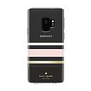 Kate Spade New York Protective Hardshell Case For Samsung Galaxy S9 - Multi Charlotte Stripe Black / Cream / Blush / Gold