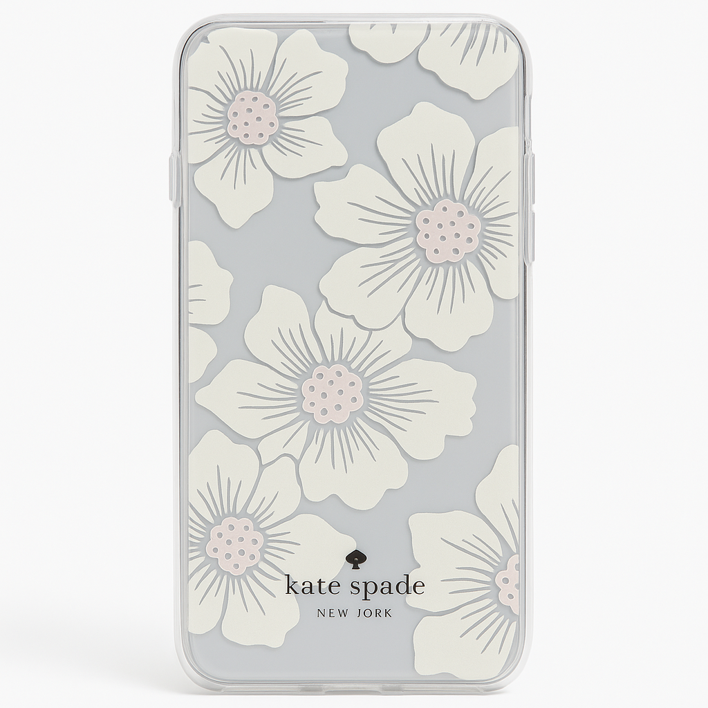 Incipio Apple Iphone 6 Plus/6s Plus/7 Plus/8 Plus Kate Spade Hard-Shell Case - Hollyhock Floral Clear/Cream With Stones