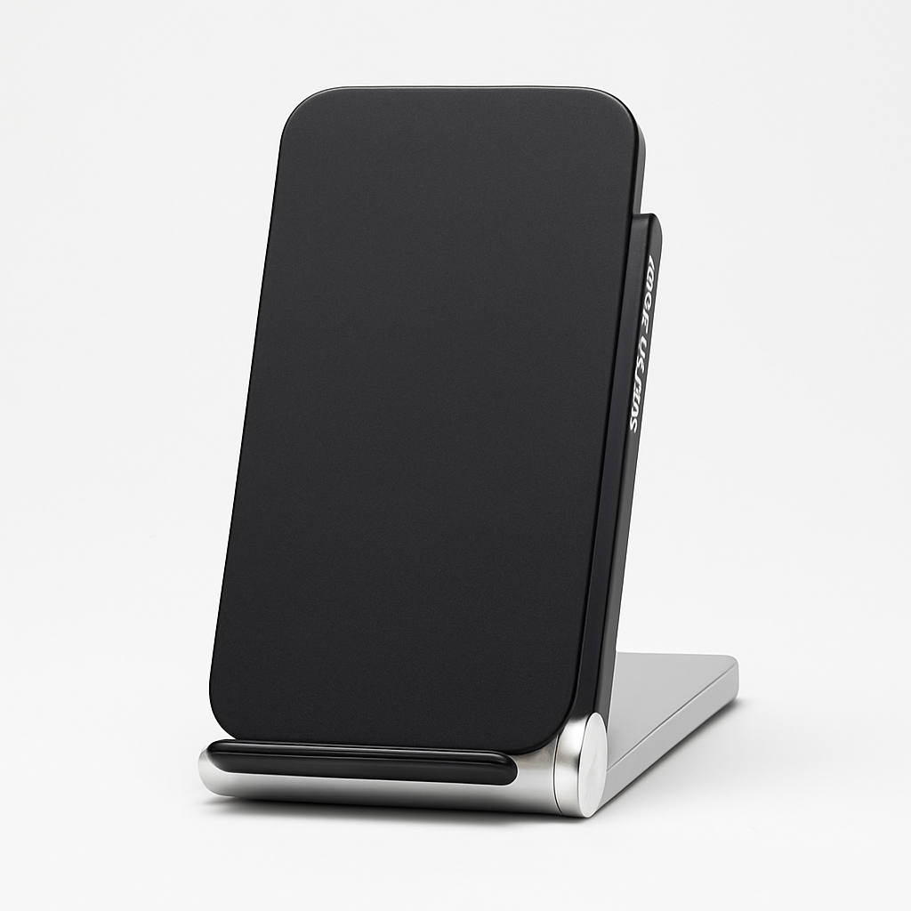 Puregear 10w Fast Wireless Charging Pad With Kickstand Black