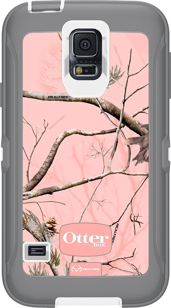 Otterbox Defender Series Samsung Galaxy S5 Case - Retail Packaging Protective Case For Galaxy S5 - Ap Pink (White/Gunmetal Grey Ap Pink)