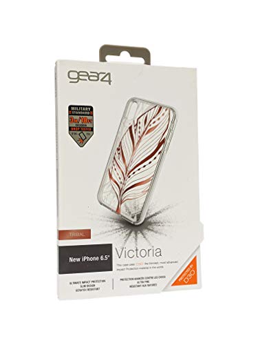Gear4 Victoria Protective Fashion Case With Advanced Impact Protection [ Protected By D3o ], Slim, Stylish Design For Iphone Xs Max (Tribal Leaf)