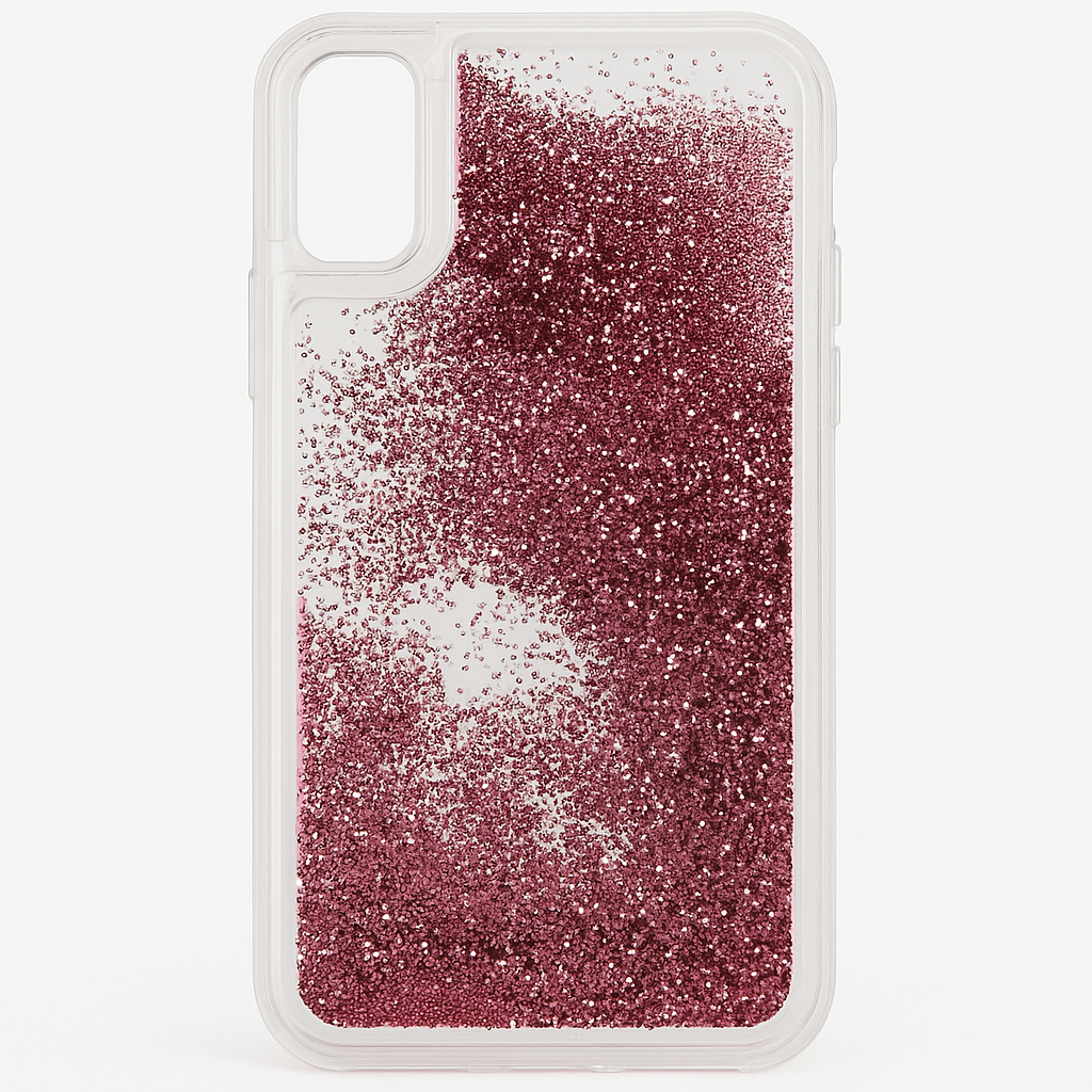 Case-Mate Iphone X Case - Waterfall - Cascading Liquid Glitter - Protective Design - Apple Iphone 10 - Rose Gold