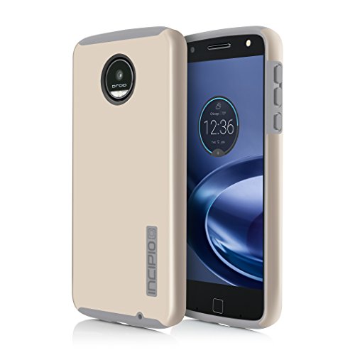 Incipio Dualpro Case For Moto Z Force Smartphone - Iridescent Champagne / Light Gray