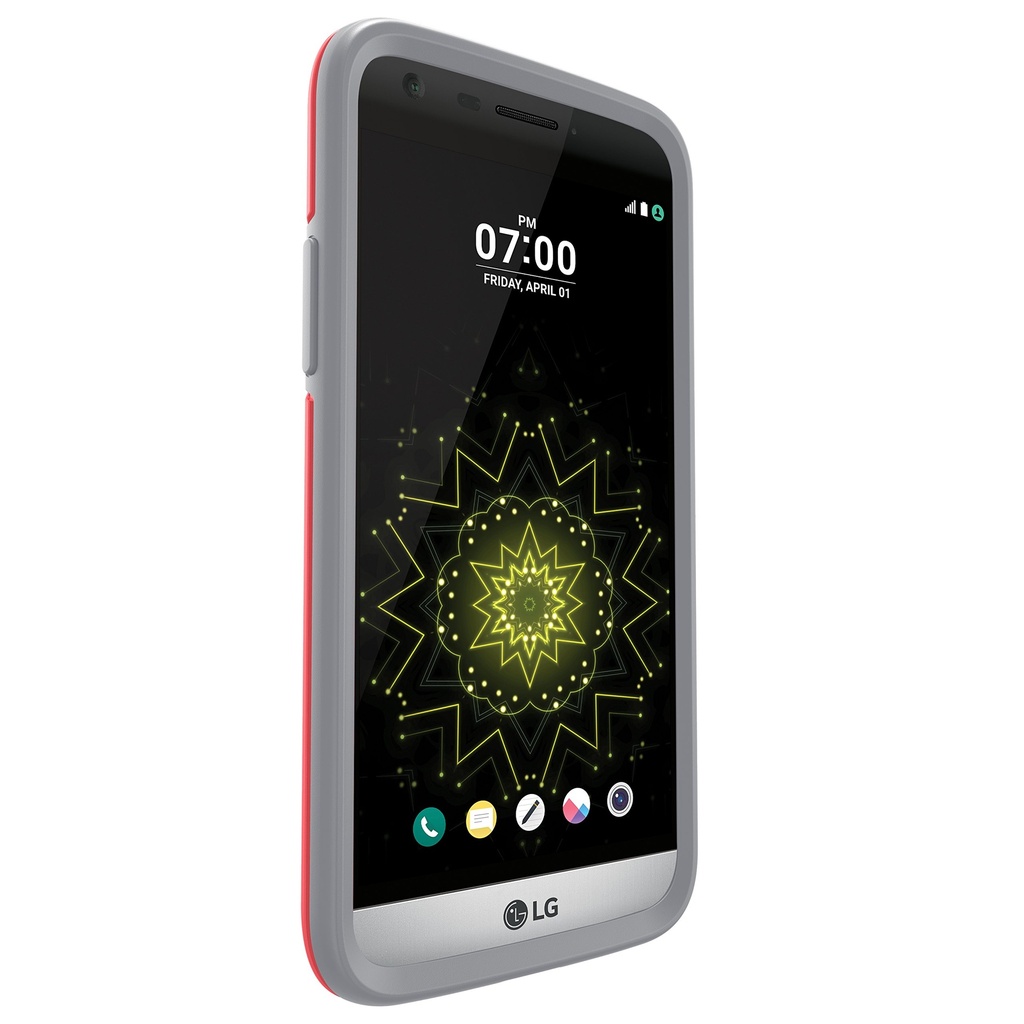Otterbox Symmetry Series Case For Lg G5 - Retail Packaging - Prevail (Coral/Gunmetal Grey)