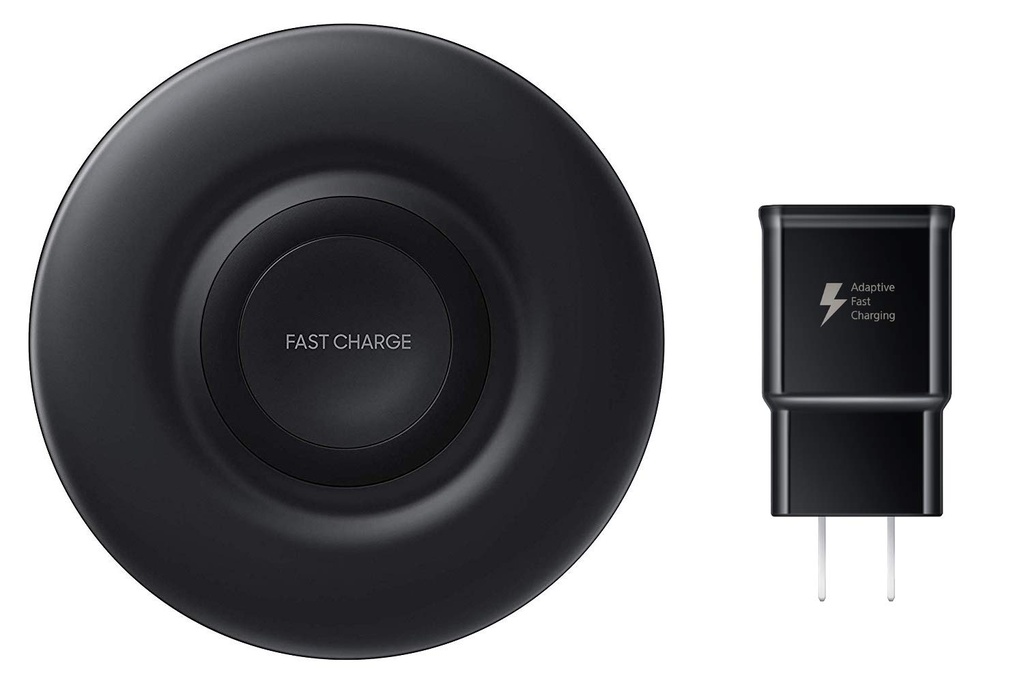 Samsung Wireless Charger Fast Charge Pad (2018), Universally Compatible With Qi Enabled Phones And Select Samsung Watches (Us Version), Black - Ep-P3100tbegus