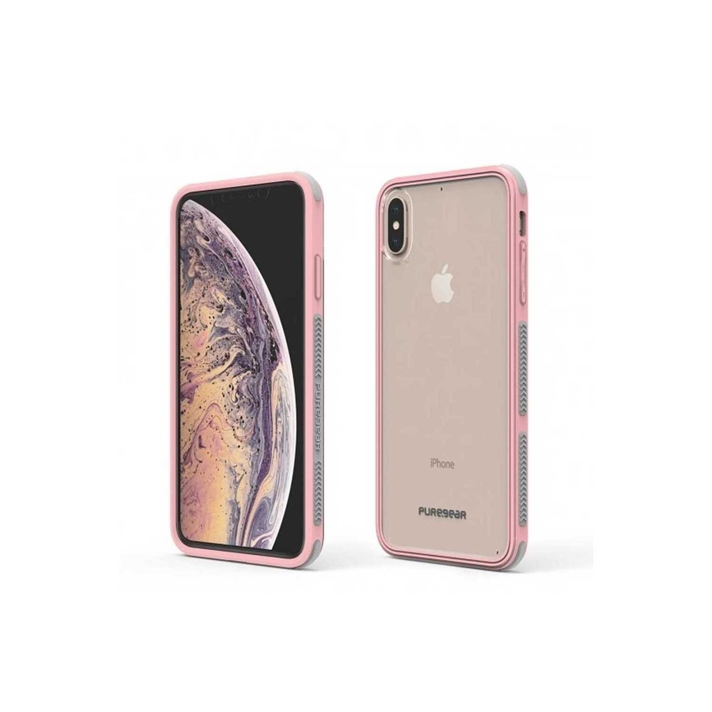 PUREGEAR - DUALTEK CLEAR CASE FOR IPHONE XS MAX - CLEAR/SOFT PINK