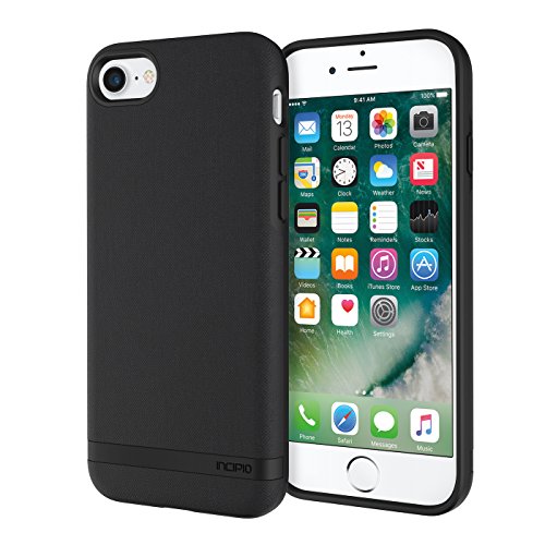 Incipio Carnaby Iphone 8 & Iphone 7 Case Esquire Series With Co-Molded Design And Ultra-Soft Cotton Finish For Iphone 8 & Iphone 7 - Black