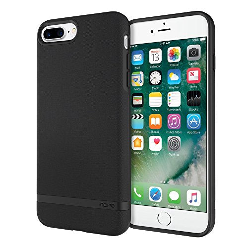 Incipio Carnaby Iphone 8 Plus & Iphone 7 Plus Case Esquire Series With Co-Molded Design And Ultra-Soft Cotton Finish For Iphone 8 Plus & Iphone 7 Plus - Black