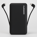Puregear Purejuice 10,000mah Portable Power Bank With Built-In Usb-C & Lightning Cables