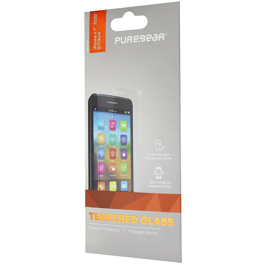 Puregear Hd Clear Tempered Glass Screen Protector Compatible With Apple Iphone Se 3/2 (2022/2020), 8, Iphone 7, 6s, Premium Protection Shield, Touch Swipe Precision, Case-Friendly-No Installation Tray