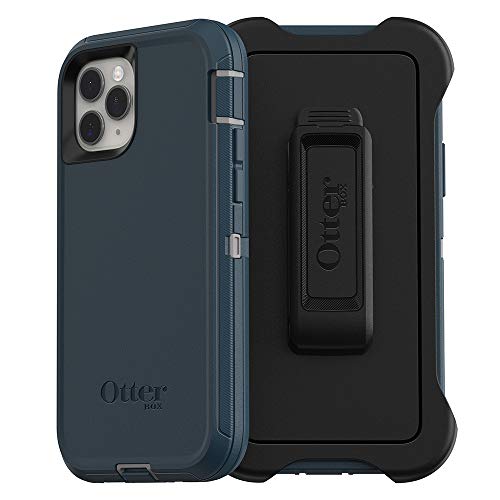 Otterbox Defender Screenless Series Rugged Case & Holster For Iphone 11 Pro - Non-Retail Packaging - With Microbial Defense (Gone Fishin Blue)