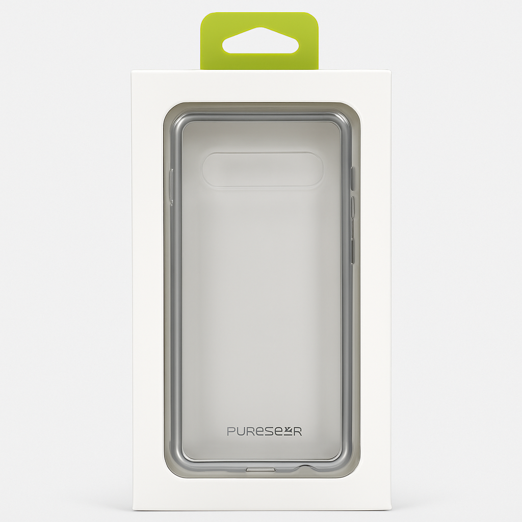 Puregear Slim Shell Case For The Samsung Galaxy S10 (Clear/Clear)