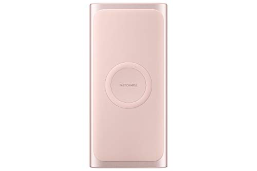 SAMSUNG 2-IN-1 PORTABLE FAST CHARGE WIRELESS CHARGER AND BATTERY PACK 10,000 MAH, PINK (US VERSION WITH WARRANTY)