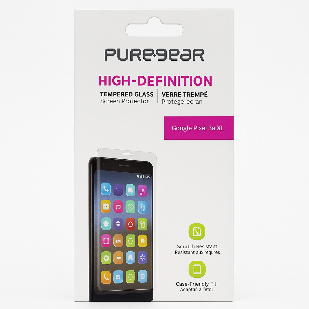 Puregear High-Definition Tempered Glass For Google Pixel 3a Xl - Case Friendly