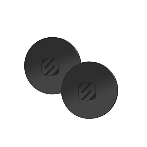 Scosche Mprndrk-Sp Magicmount Replacement Metal Plate Kit For Phone, Metal Plates For Magnetic Mount Cell Phone Holder For Car, Universal With All Devices And Phone Case, Black - Round