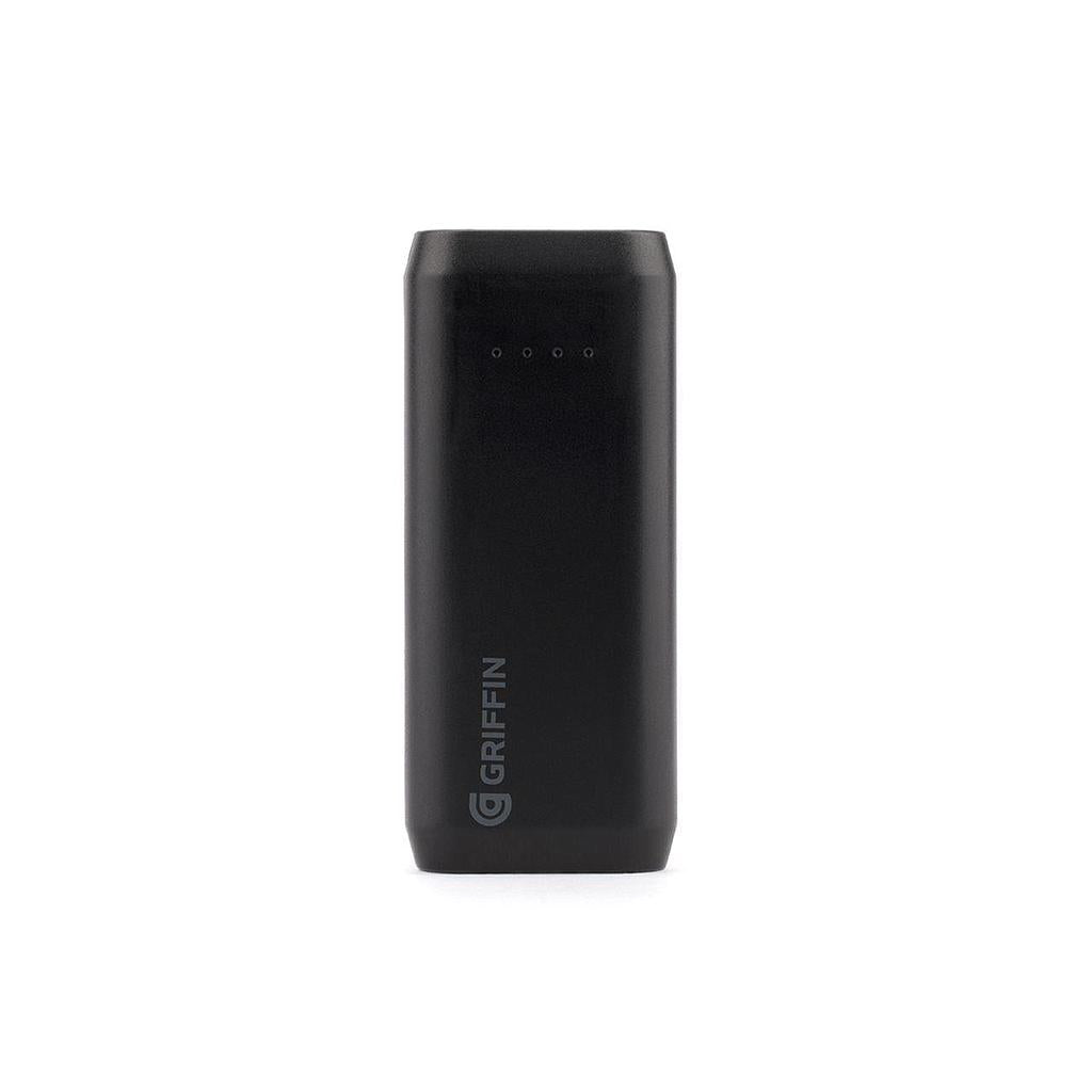 Griffin Reserve Power Bank, 5,200 Mah [Compact Portable Charger] [Pocket Sized Charging Power] Black