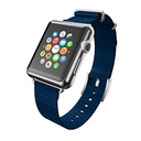 Incipio Apple Watch 42mm Nato Style Woven Nylon Watchband - Navy With Silver Buckle
