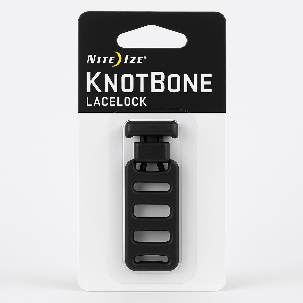 Nite Ize Knot Bone Shoe Lace Locks - Black