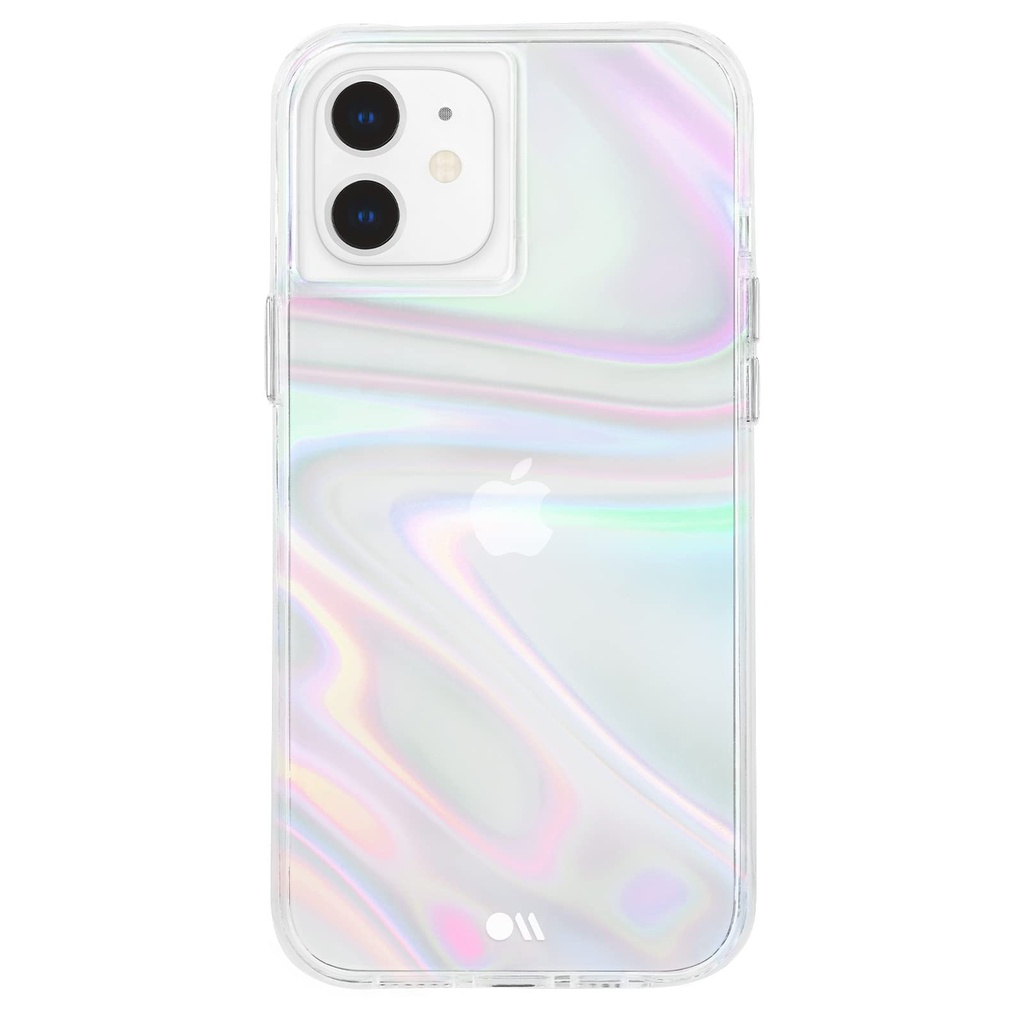 Case-Mate - Soap Bubble - Case For Iphone 12 Mini (5g) - 10 Ft Drop Protection - 5.4 Inch- Iridescent Swirl