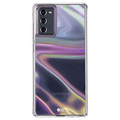 Case-Mate - Case For Samsung Galaxy Note 20 5g - Soap Bubble W/Micropel - 10 Ft Drop Protection - 6.7 Inch - Iridescent