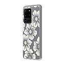 Kate Spade New York Protective Hardshell Case (1-Pc Comold) For Samsung Large - Hollyhock Floral Clear/Cream With Stones