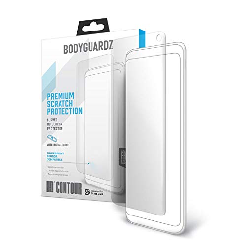 Bodyguardz - Hd Contour Edge-To-Edge Hardened Pet Screen Protector Compatible With Samsung Galaxy S10