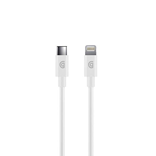 Griffin Mfi Charge/Sync Cable Apple Lightning To Usb-C 1.2m - White - Gp-066-Wht