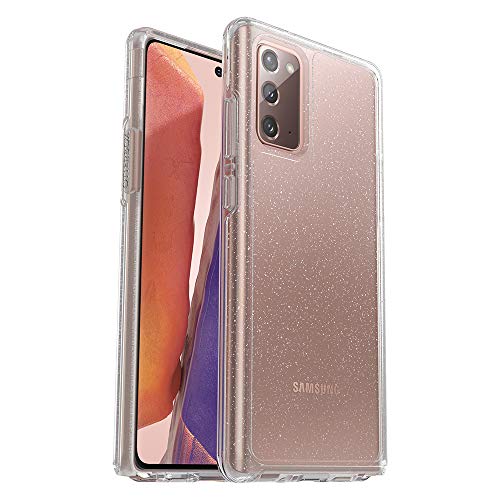 Otterbox Galaxy Note20 5g Symmetry Series Case - Stardust (Silver Flake/Clear), Ultra-Sleek, Wireless Charging Compatible, Raised Edges Protect Camera & Screen