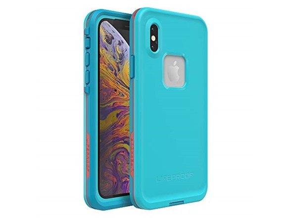 LIFEPROOF FRĒ SERIES WATERPROOF CASE FOR IPHONE XS - RETAIL PACKAGING - BOOSTED (BLUE ATOLL/HAWAIIAN OCEAN/EMBERGLOW)