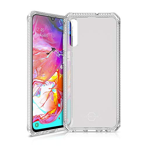 Itskins Spectrum Clear Protective Phone Case Compatible With Samsung Galaxy A50, Slim Hybrid Case, Anti-Yellowing, And Heavy Duty Shockproof Cover, Military Phone Case - Transparent
