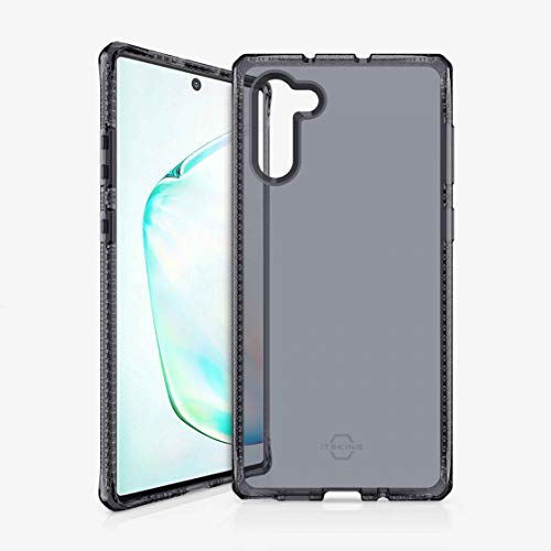 Itskins Spectrum Clear Protective Phone Case Compatible With Galaxy Note10 Plus, Slim Hybrid Case, Anti-Yellowing, And Heavy Duty Shockproof Cover, Military Phone Case - Smoke