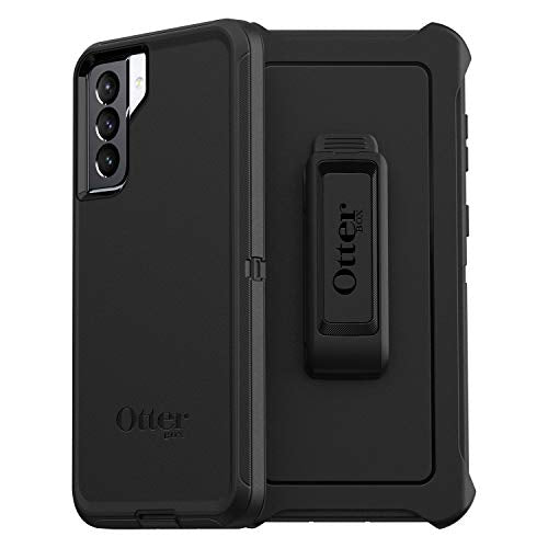 Otterbox Defender Rugged Carrying Case (Holster) Samsung Galaxy S21+ 5g Smartphone - Black - Dirt Resistant Port, Drop Resistant, Scrape Resistant, Bump Resistant, Dust Resistant Port, Lint Resistant