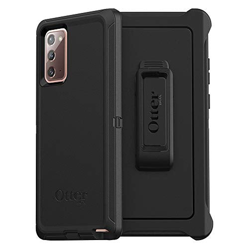 Otterbox Galaxy Note20 5g Defender Series Case - Black, Rugged & Durable, With Port Protection, Includes Holster Clip Kickstand