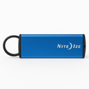 Nite Ize Powerkey Mini Power Cord - 3" Portable Apple Lightning Cord With Protective Key Chain Case - Blue