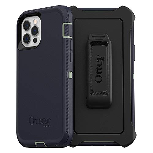 OTTERBOX DEFENDER SERIES SCREENLESS EDITION CASE FOR IPHONE 12 & IPHONE 12 PRO - VARSITY BLUES (DESERT SAGE/DRESS BLUES)