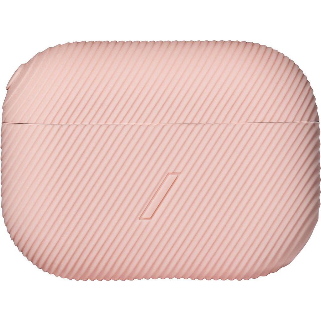 Native Union Curve Case For Airpods Pro – Sleek Textured Silicone Case Lightweight Protection Tactile Grip Wireless Charging Compatible With Airpods Pro, Airpods Pro 2 (Rose)