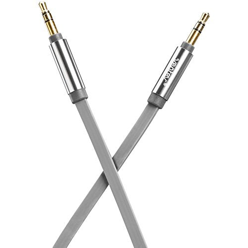 Ventev Auxcable, 4' Data Cable For Aux Port Compatible Devices - Retail Packaging - Gray