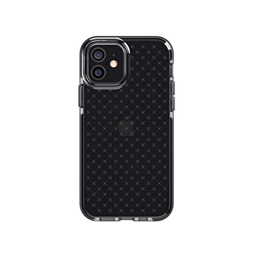 Tech21 Evo Check Phone Case For Apple Iphone 12 And 12 Pro 5g With 12 Ft Drop Protection, Smokey/Black T21-8373