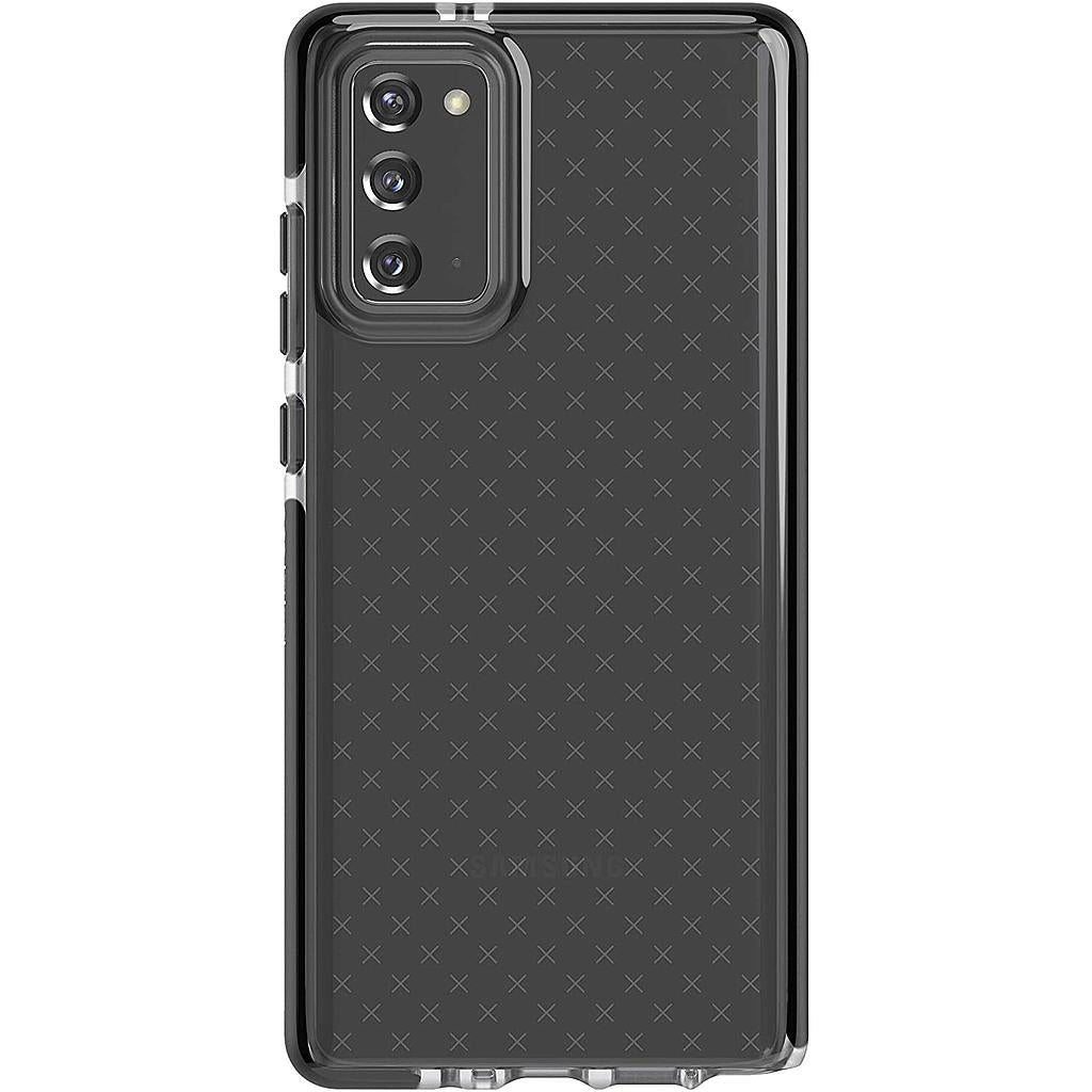 Tech21 Evo Check For Samsung Galaxy Note20 Ultra 5g Phone Case - Hygienically Clean Germ Fighting Antimicrobial Properties With 12ft Drop Protection, Black/Smokey