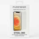 Puregear Apple Iphone 12 Pro/12 Steel 360 Antimicrobial Tempered Glass Screen Protector With Alignment Tray