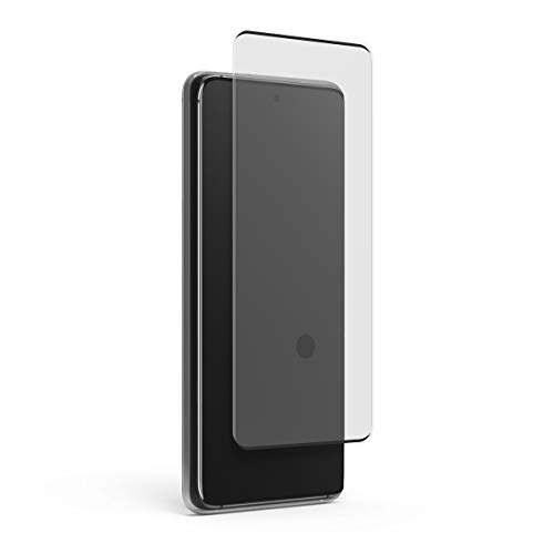 PUREGEAR SAMSUNG GALAXY S21 ULTRA 5G STEEL 360 ANTIMICROBIAL CURVED TEMPERED GLASS FINGERPRINT SENSOR READY SCREEN PROTECTOR WITH BLACK BORDERS, PERFECT ALIGNMENT TRAY