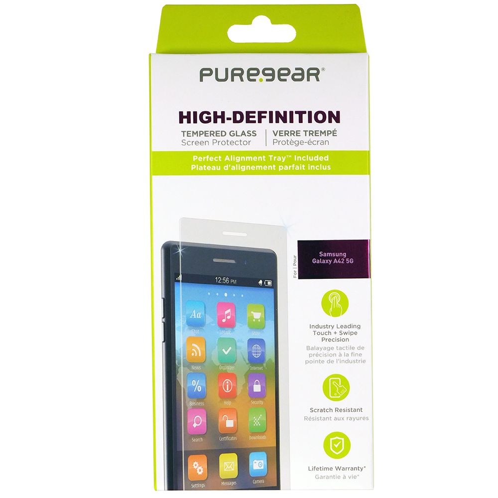 Puregear Hd Tempered Glass Screen Protector For Samsung Galaxy A42 5g - Clear