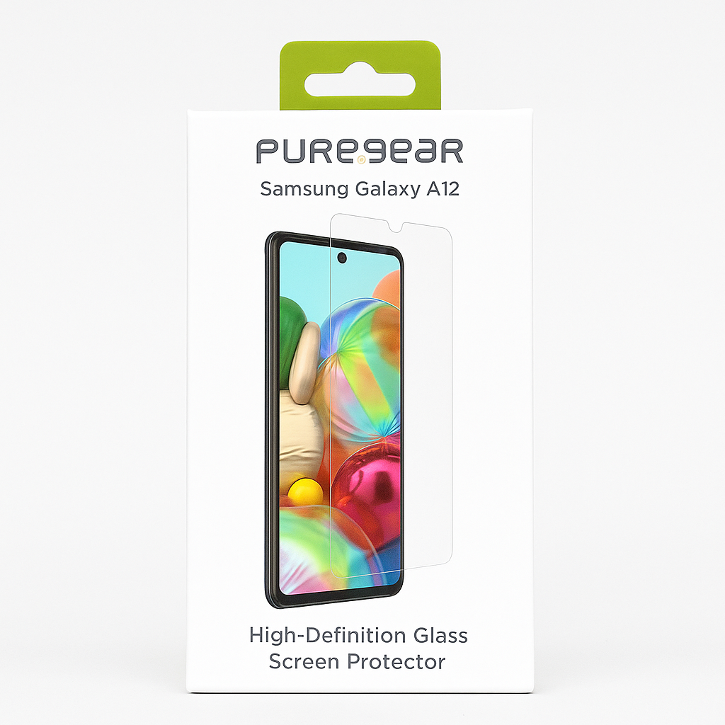 Puregear Samsung Galaxy A12 High-Definition Glass Screen Protector With Perfect Alignment Tray™