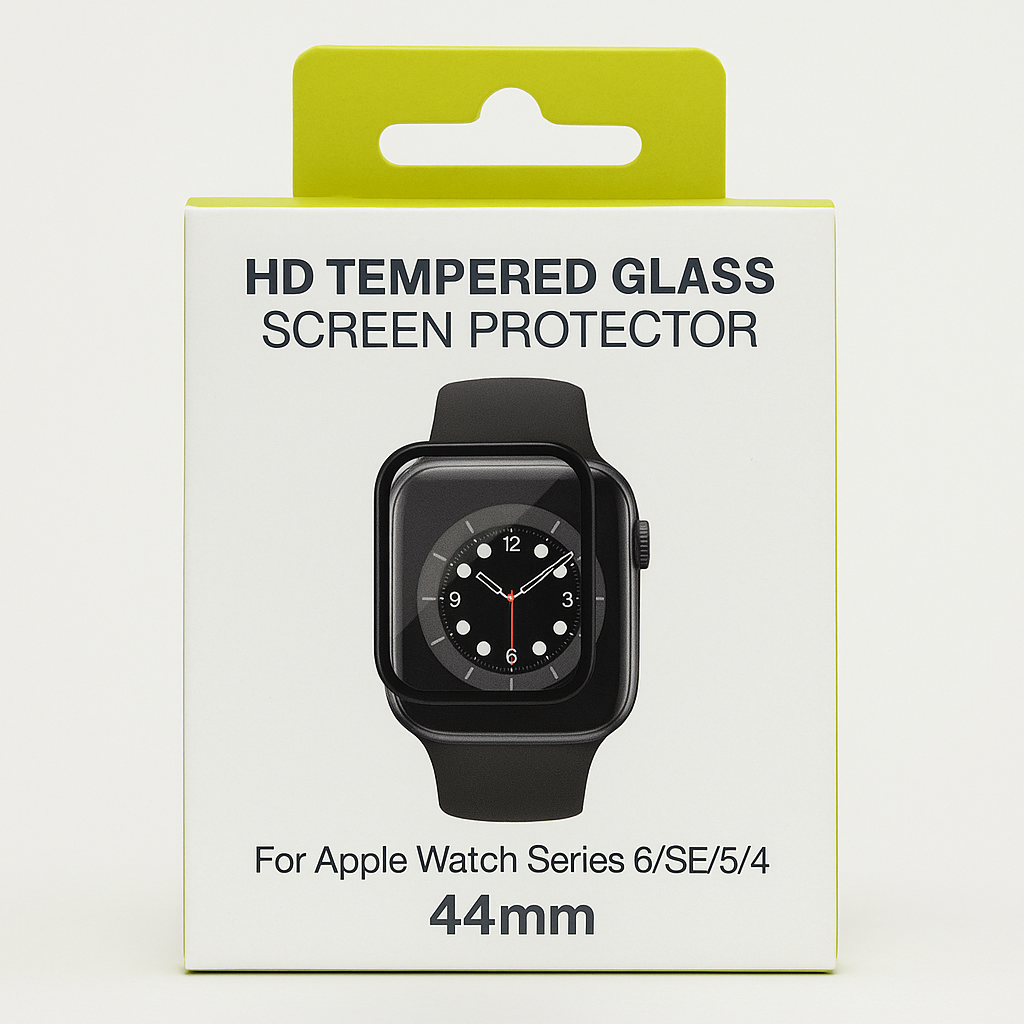 Puregear Hd Tempered Glass Screen Protector For Apple Watch Series 6/Se/5/4 44mm, High Sensitivity, Scratch Resistant, Full Coverage Screen Protector With Installation Tray, Lifetime Replacement