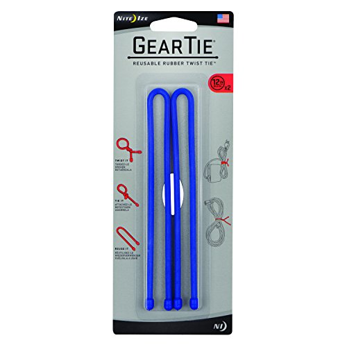 2pk 12" Blu Gear Tie