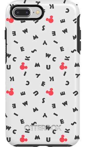 Otterbox Symmetry Series Disney Classics Case For Iphone 8 Plus & Iphone 7 Plus (Only) - Retail Packaging - Mickey Scramble (White/Black/Mickey Letter)