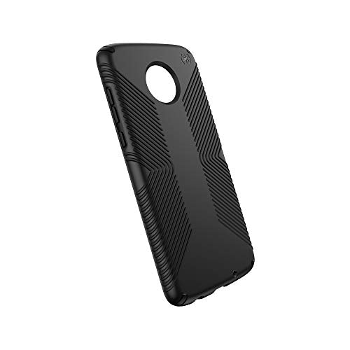 Speck Products Moto Z4 Case, Presidio Grip, Black/Black