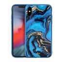 Laut - Mineral Glass For Iphone Xs Max | 9h Super Tough Tempered Glass | Anti-Scratch | Compatible With Wireless Chargers (Mineral Blue)