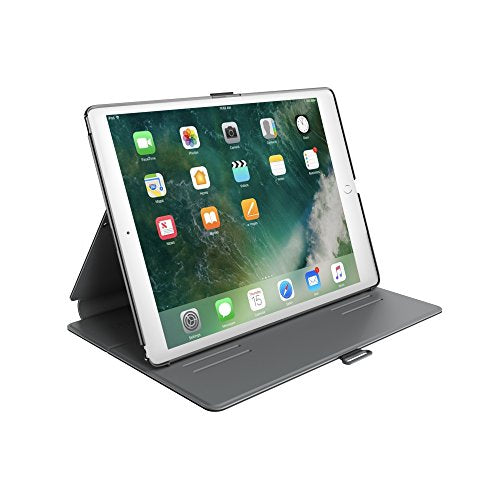 Speck 9.7" Ipad Pro Balance Folio, Slim 4-Foot Drop Tested Ipad Folio With Adjustable Stand, Black/Slate Grey